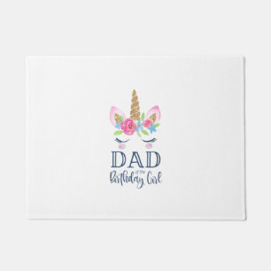 Felpudo Hombre Unicornio Papá de la Cumpleaños Chica Pareo