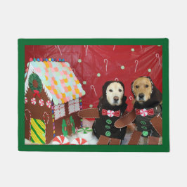 Felpudo Hombres de pan de jengibre del golden retriever