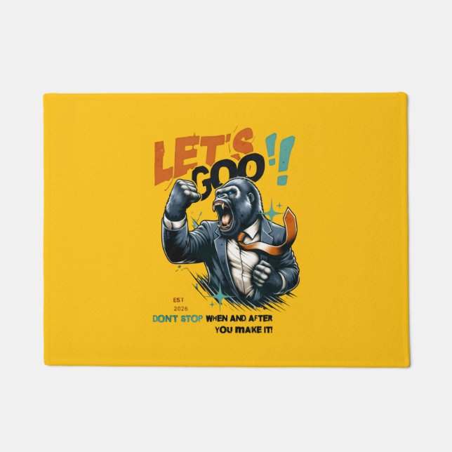 FELPUDO HOME DECOR LET'S GOO LESSONS LEARN DOOR MAT (Anverso)