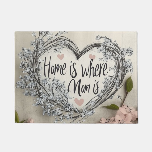 Felpudo Home is where Mom is (Anverso)
