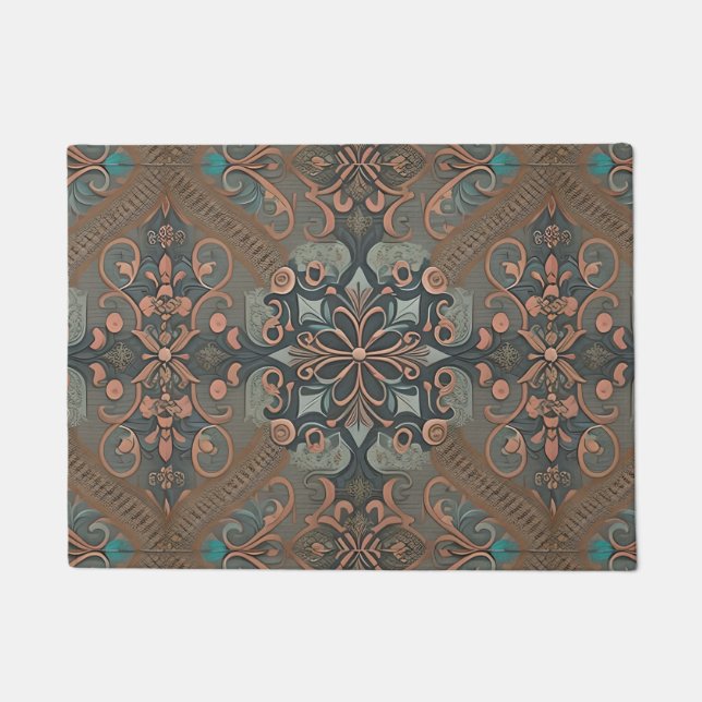 Felpudo Homely cottage pattern (Anverso)