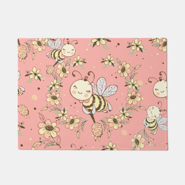 Felpudo Honey Bee Art (Anverso)