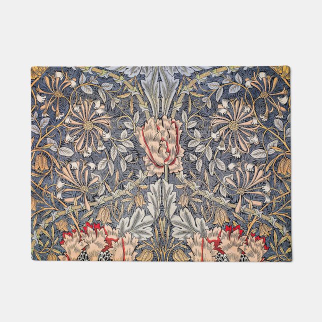 Felpudo Honeysuckle (1896) Por William Morris (Anverso)