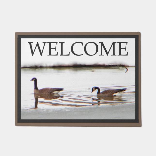 Felpudo Honkers (Canadá Geese) - Bienvenida (Anverso)