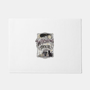Felpudo Hora de Brujas Grabado Vintage Diseño de Bruja_1