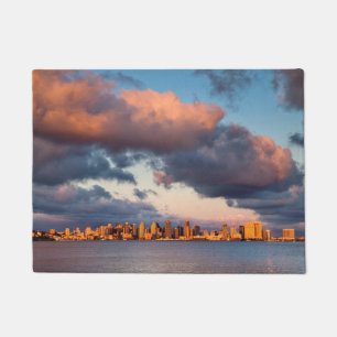 Felpudo Horizonte urbano de la bahía de San Diego