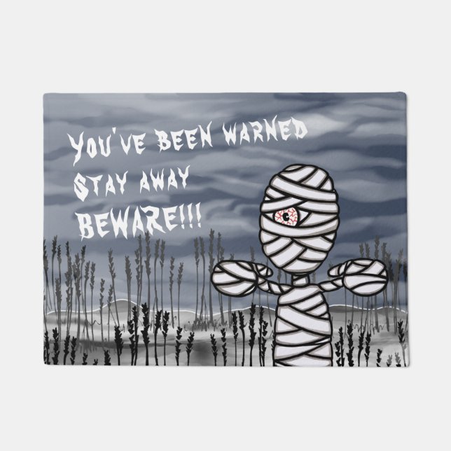 Felpudo Horror de Halloween Creepe Mummy Doormat (Anverso)