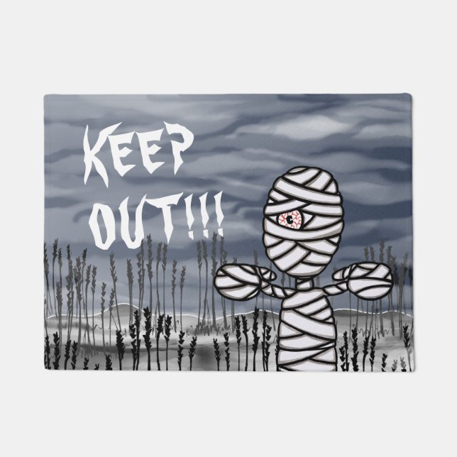 Felpudo Horror de Halloween Creepe Mummy Doormat (Anverso)