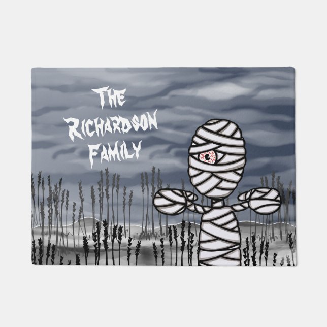 Felpudo Horror de Halloween Creepe Mummy Doormat (Anverso)