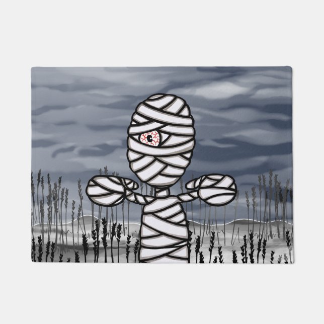 Felpudo Horror de Halloween Creepe Mummy Doormat (Anverso)