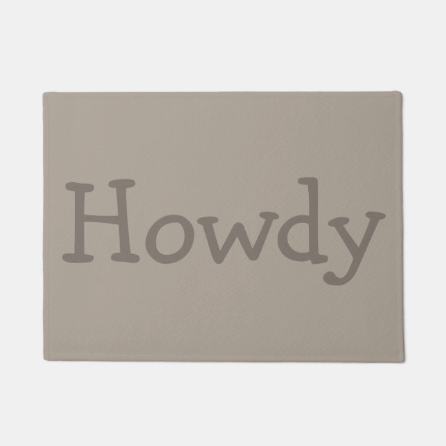 Felpudo Howdy Doormat Gift (Anverso)