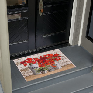 Felpudo Hoy Elijo Los Poppies De Alegría Doormat