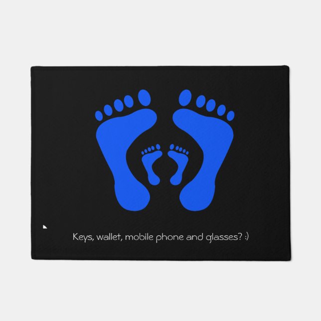 Felpudo Huella Doormat con recordatorio (Anverso)