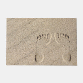 Felpudo Huellas de descalzo en arena