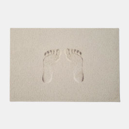 Felpudo Huellas de descalzo en arena