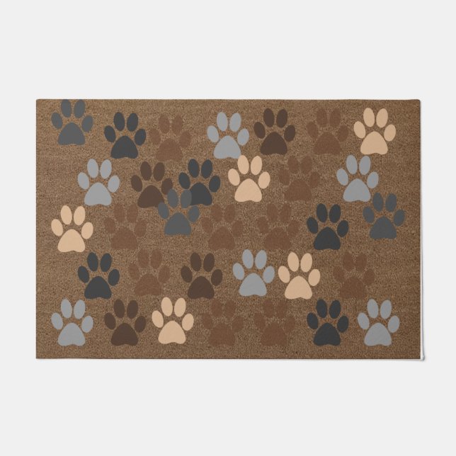 Felpudo Huellas mascotas Doormat, regalo divertido para lo (Anverso)