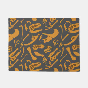 Felpudo Huesos de dinosaurio (gris)
