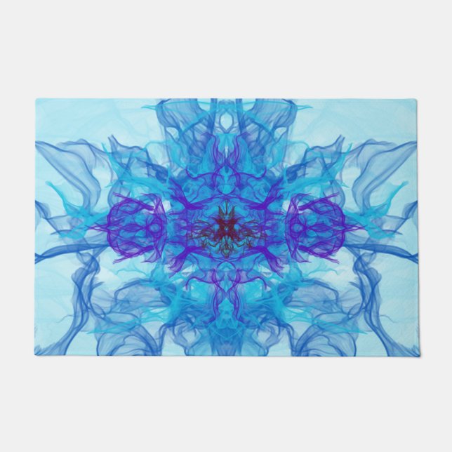 Felpudo HUMO AZUL - Arte Fractal - (Anverso)