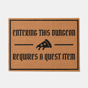 Felpudo Humor de juego divertido Nerdy Minimalista rústico