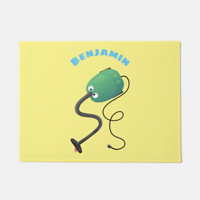 Felpudo Humor del personalizado de aspiradora de cuajo (Anverso)