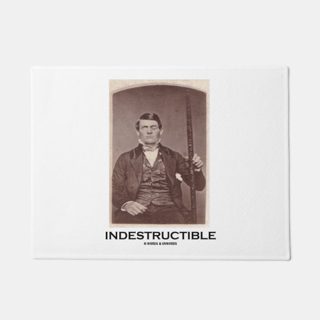 Felpudo Humor indestructible de la psicología de Phineas (Anverso)