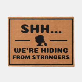 Felpudo Humor introvertido divertido ruso marrón Minimalis