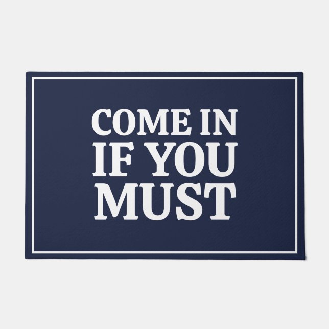 Felpudo Humor sarcástico gracioso cita azul a la marina (Anverso)