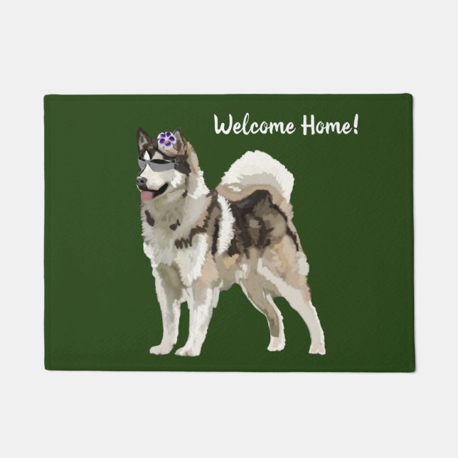 Felpudo Husky Dog Mat (Anverso)