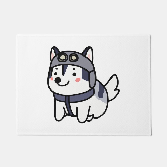 Felpudo Husky Pilot Dog Lover Malamute (Anverso)