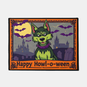 Felpudo Huskystein Feliz Cómo-l-o-ween