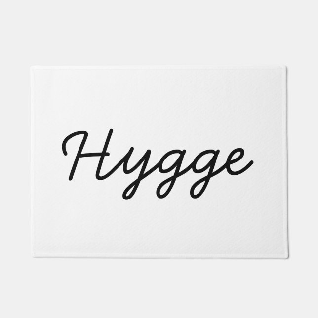 Felpudo Hygge Black Elegant (Anverso)