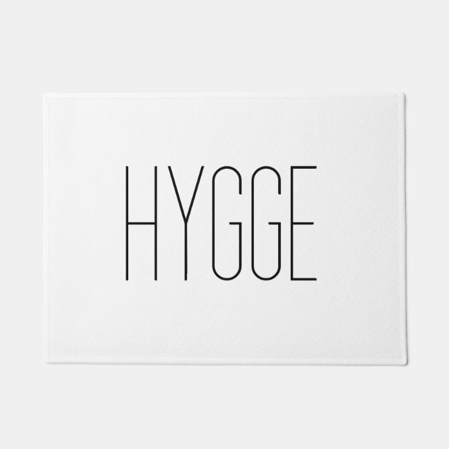 Felpudo Hygge Black Thin (Anverso)