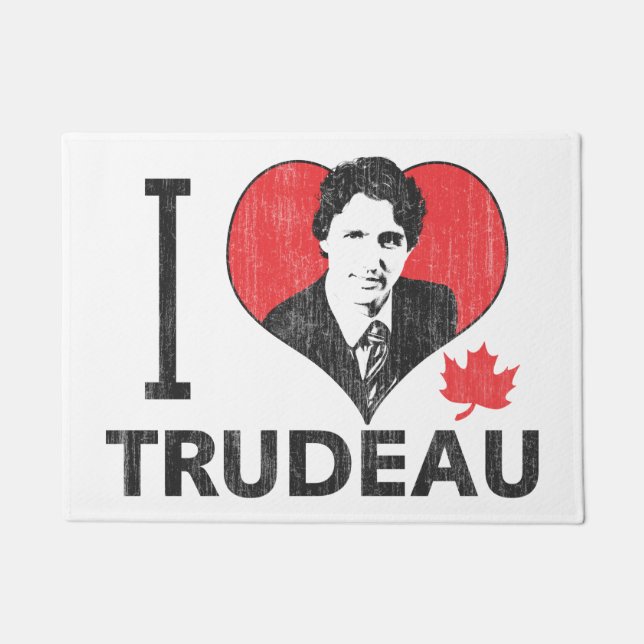 Felpudo I corazón Trudeau (Anverso)