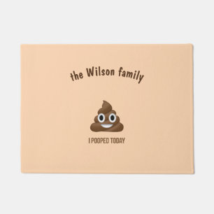 Felpudo I Emoticon hoy sonriente de Pooped Poo