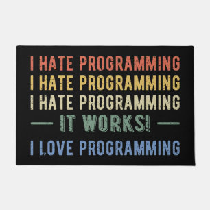 Felpudo I Hate Programation - Divertido Programador I