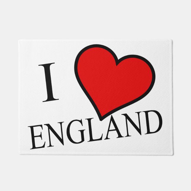 Felpudo I Heart England bk dmcnt (Anverso)