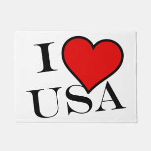 Felpudo I Heart USA bk dmt