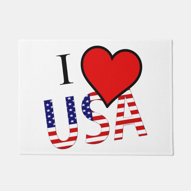 Felpudo I Heart USA overlay dmt (Anverso)