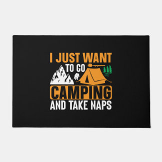 Felpudo I just want to go camping