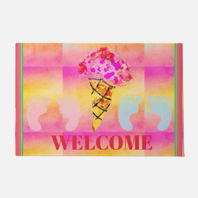 Felpudo Ice Cream Cone Door Mat (Anverso)