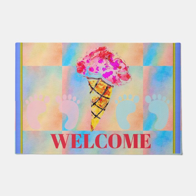 Felpudo Ice Cream Cone Door Mat (Anverso)