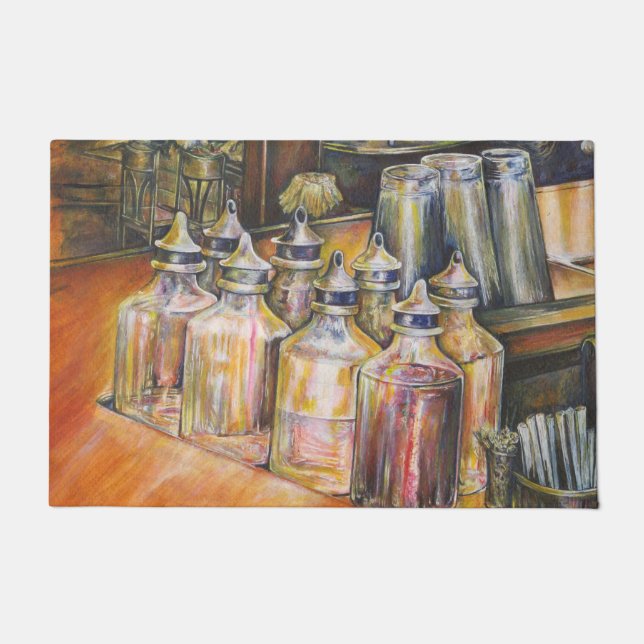 Felpudo Ideografía de la luz dorada (Anverso)