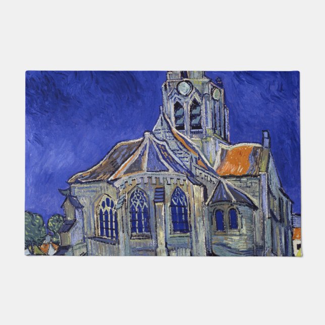 Felpudo Iglesia de Auvers, Van Gogh (Anverso)