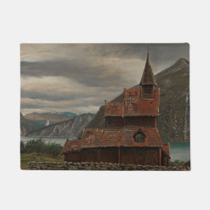 Felpudo Iglesia de la Stave de Noruega (por Knud Baade)