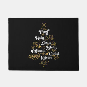 Felpudo Iglesia navideña cristiana