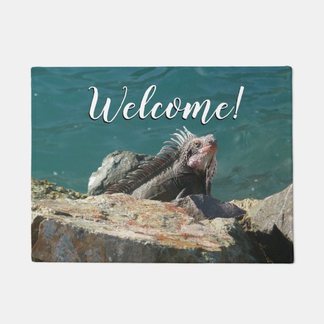 Felpudo Iguana en Santo Tomás (Anverso)