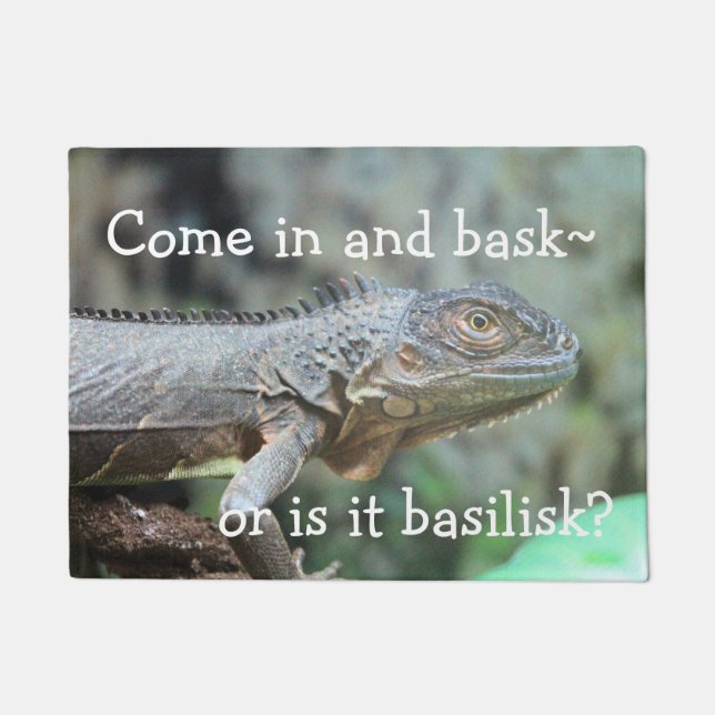 Felpudo Iguana roja (Anverso)