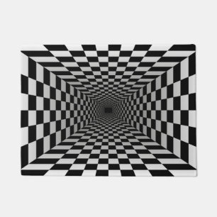 Felpudo Ilusión óptica de la puerta de bienvenida Vortex
