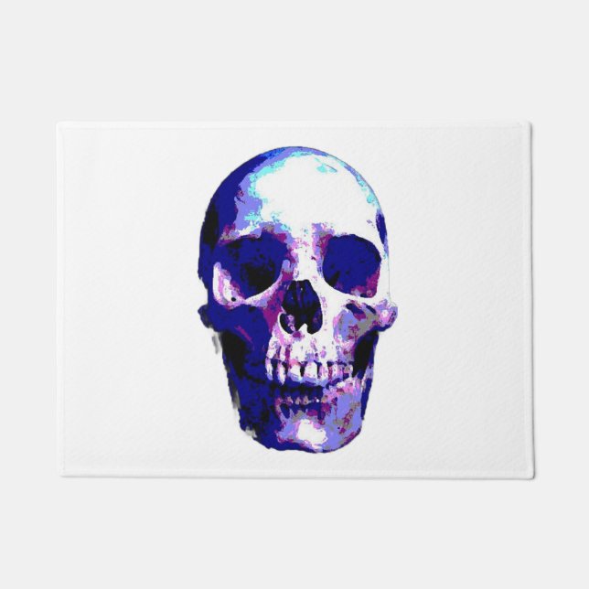 Felpudo Ilustracion de arte pop Skull (Anverso)