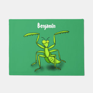 Felpudo Ilustración de dibujos animados de una divertida m
